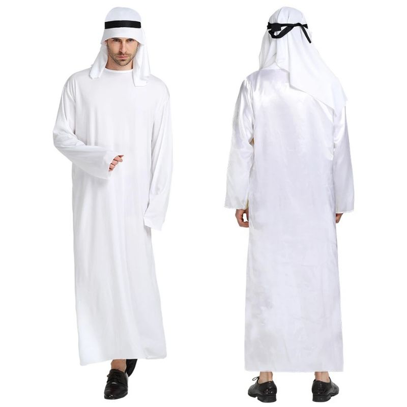 GENERICO - Disfraz Hombre Dubai Jequé Árabe Halloween Cosplay