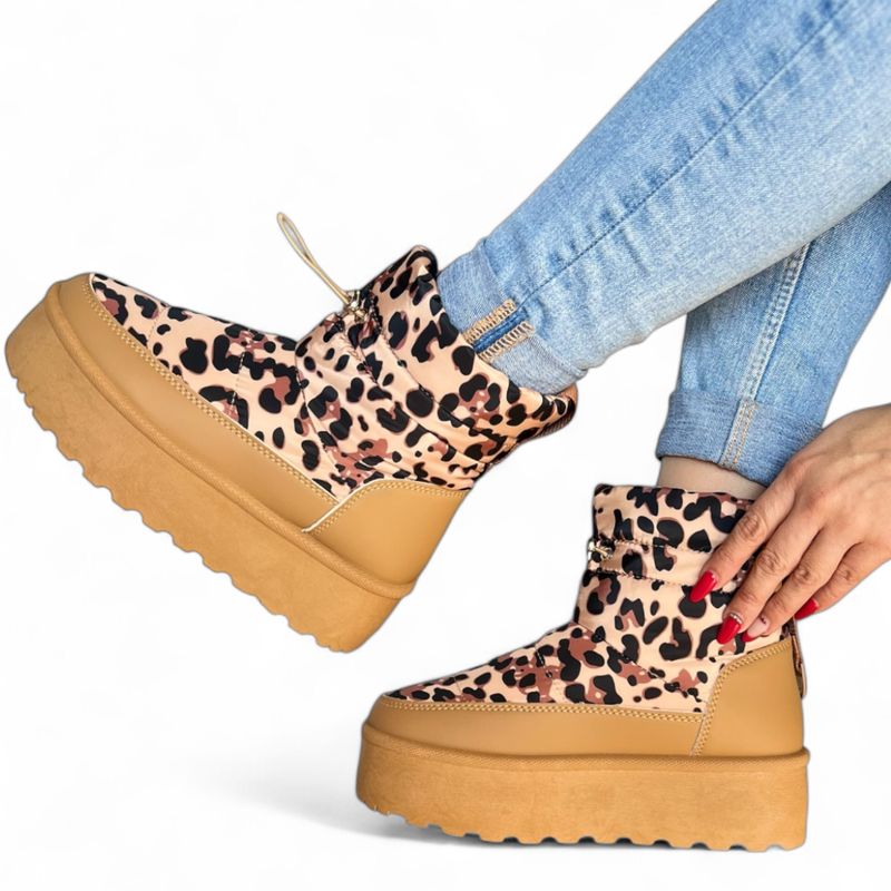 HERIEL - Botas Invierno Impermeables Animalt Print Nieve y lluvia Forradas con Chiporro