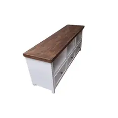 CASAHOGGAR - Rack Blanco Bicolor Treviso 150