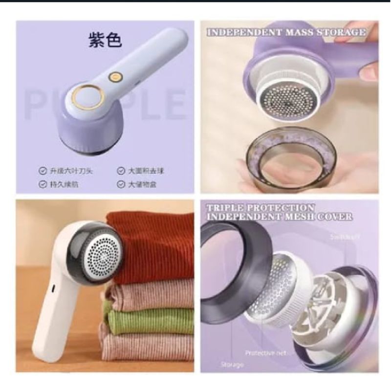 GENERICO - Removedor Eléctrico Quita Pelusa Ropa Usb color al azar