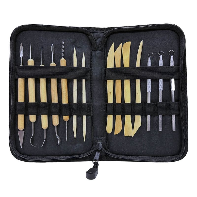 GENERICO - Herramientas Para Tallado Ceramica Renart Set 14 pcs.