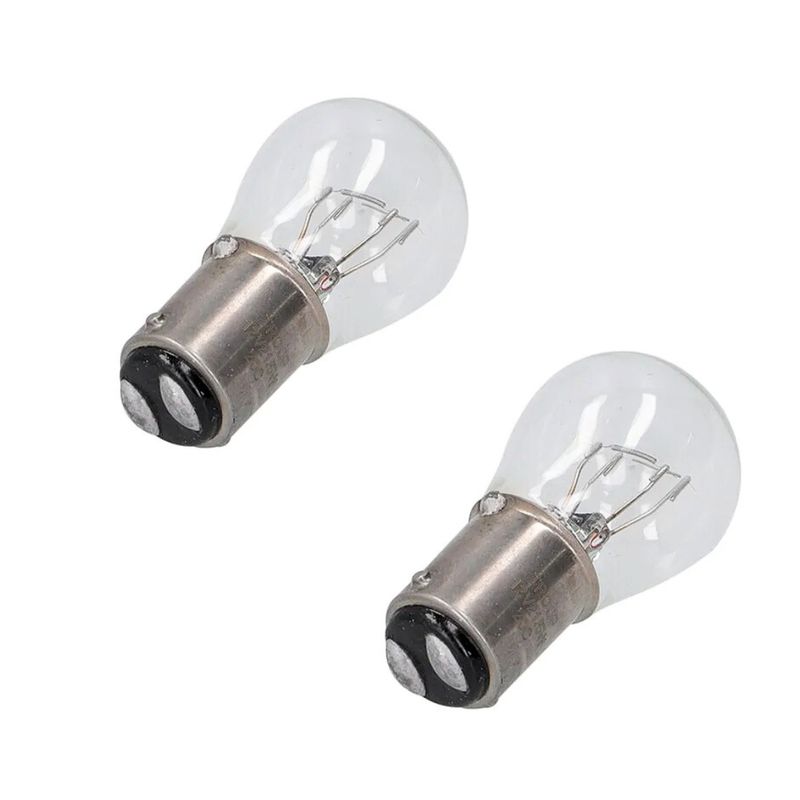 GENERICO - Par Ampolletas P21 5w 1221v Doble Contacto Luz Blanca