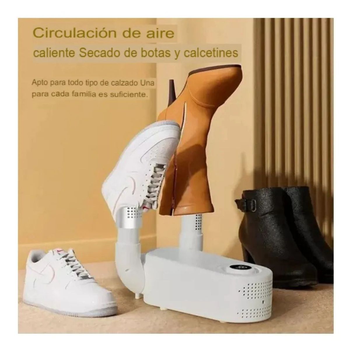 MOVI - Secador De Zapatos Eléctrico Portáti Deshumedece Higieniza