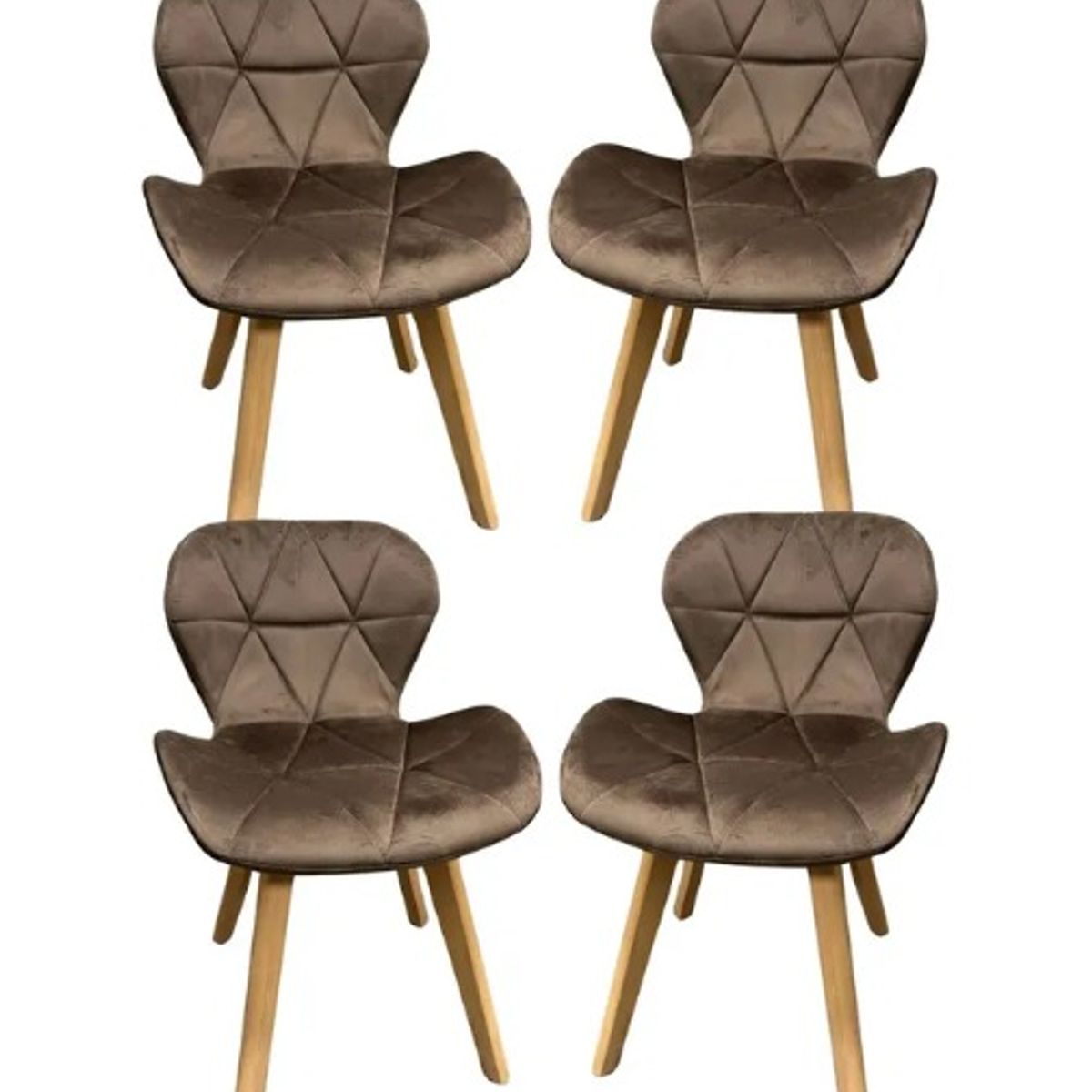 HABITA2 CHILE - COMEDOR CHARLES TERCIOPELO 140 CM - 6 PUESTO CHOCOLATE…