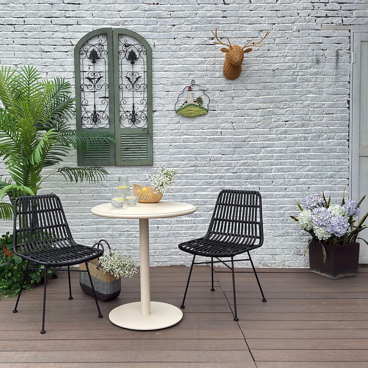 FORM DESIGN - Silla Comedor Terraza Ratan Creta Negro Form