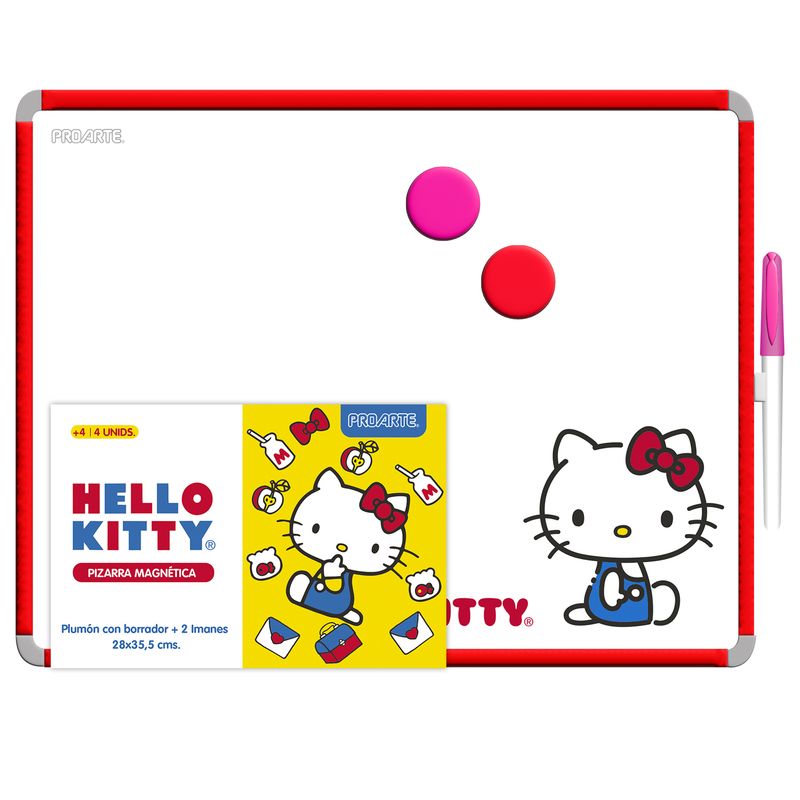 PROARTE - Pizarra acrílica blanca magnética 35x28cm Hello Kitty