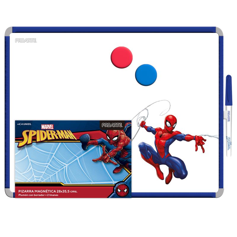 PROARTE - Pizarra acrílica blanca magnética 35x28cm Spiderman