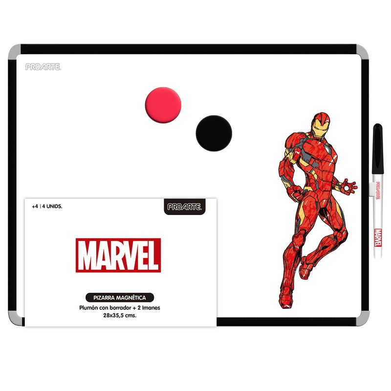 PROARTE - Pizarra acrílica blanca magnética 35x28cm Avengers