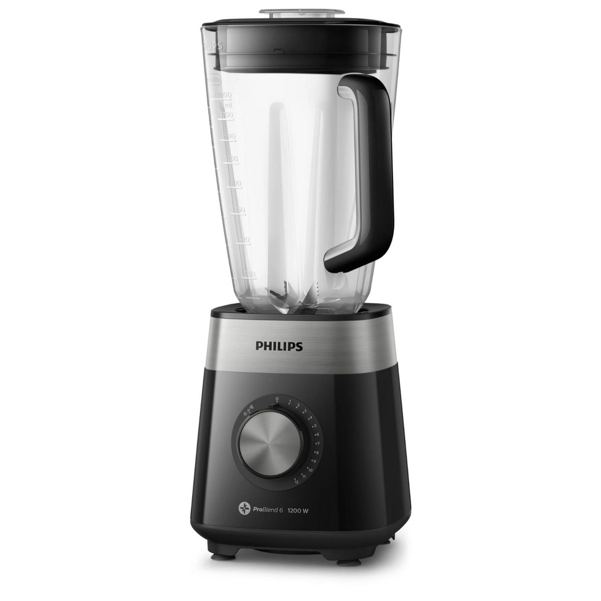PHILIPS - Licuadora Jarra Vidrio 3L 1200W Negro HR2242