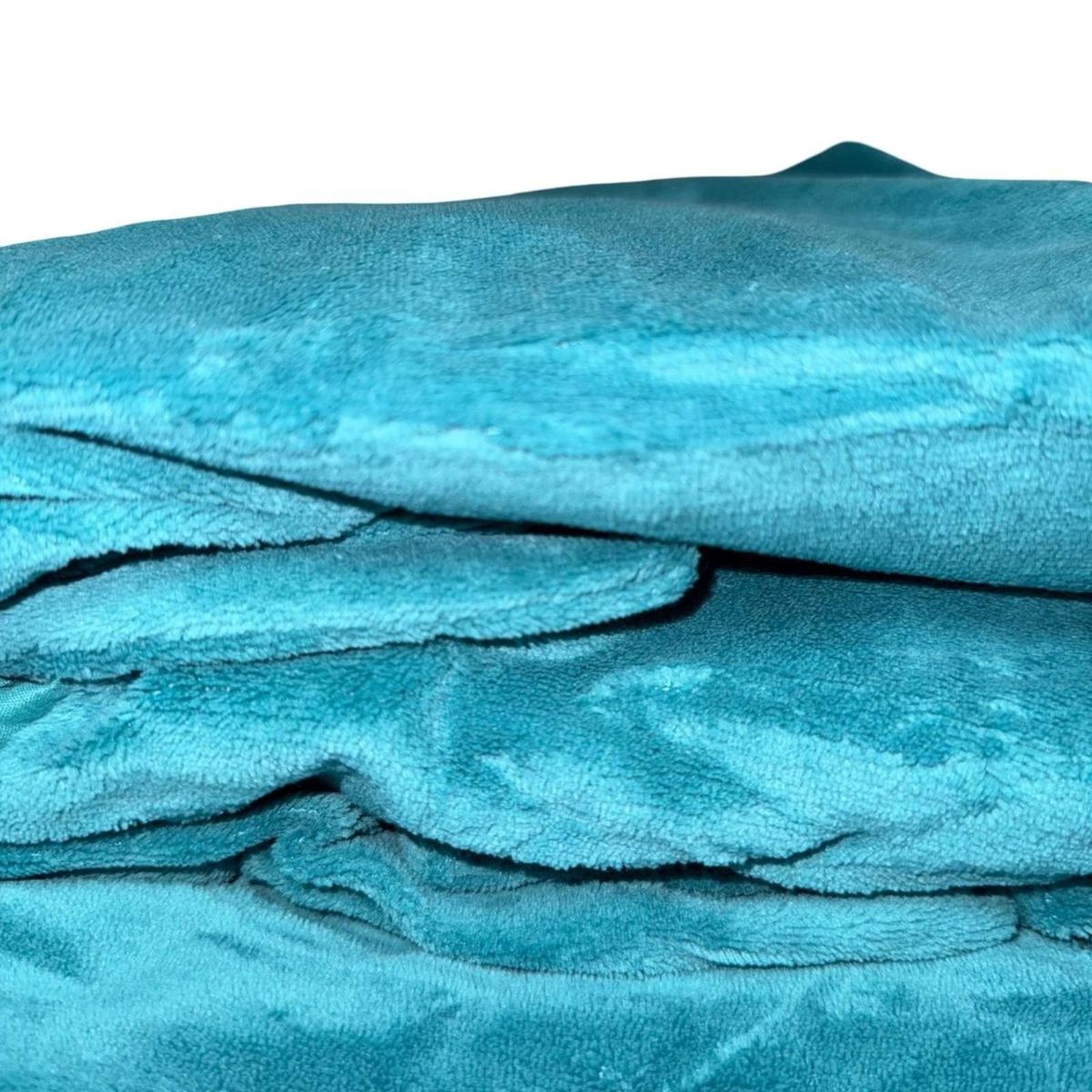 GENERICO - Cubre Colchon Protector Impermeable Plush - Turquesa - king plazas