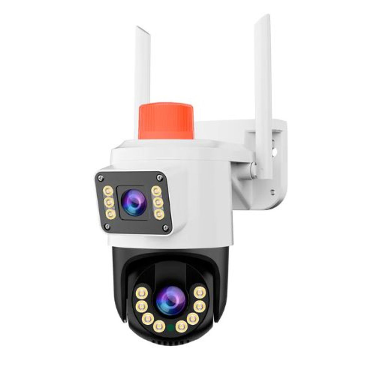 GENERICO - Cámara Seguridad Con Doble Lente + Alarma Inalámbrica Jortan