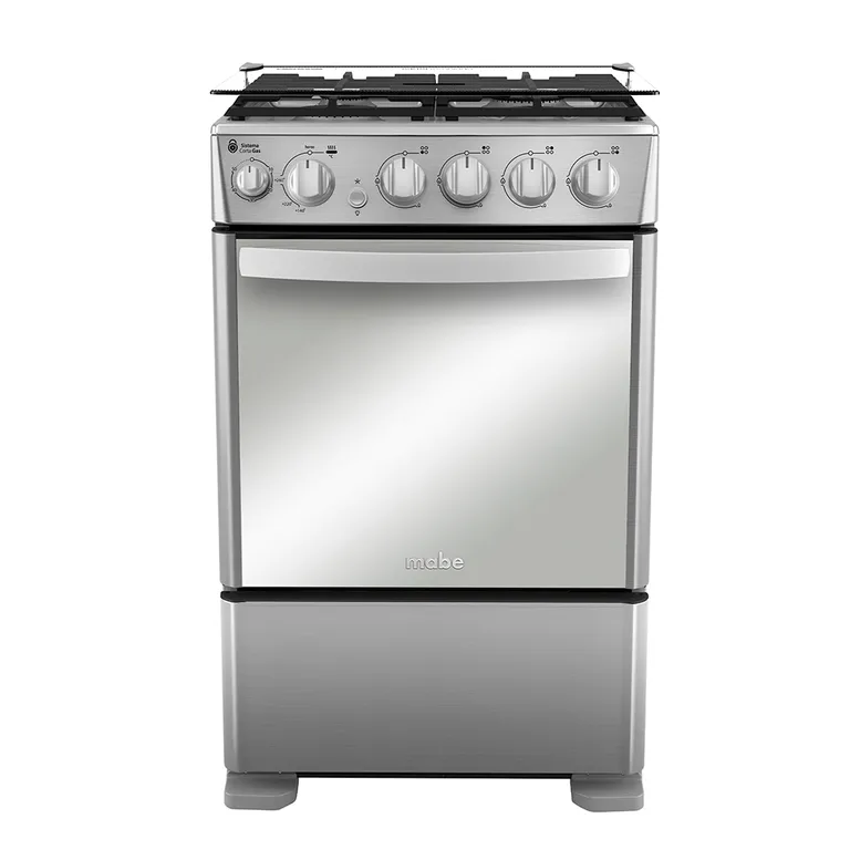 MABE Cocina a Gas 4 platos 55cm válvula corta gas CMC5540FX1