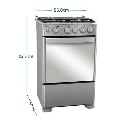 Imagen 2 del producto Cocina a Gas 4 platos 55cm válvula corta gas CMC5540FX1
