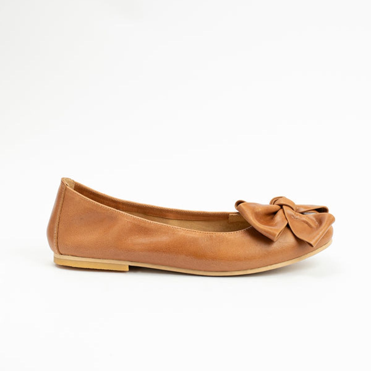 GANDARVA - Ballerina Mujer De Cuero Lilly Camel