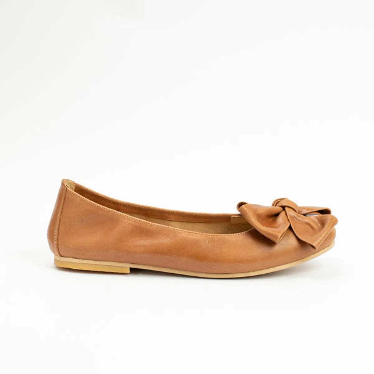 GANDARVA - Ballerina Mujer De Cuero Lilly Camel
