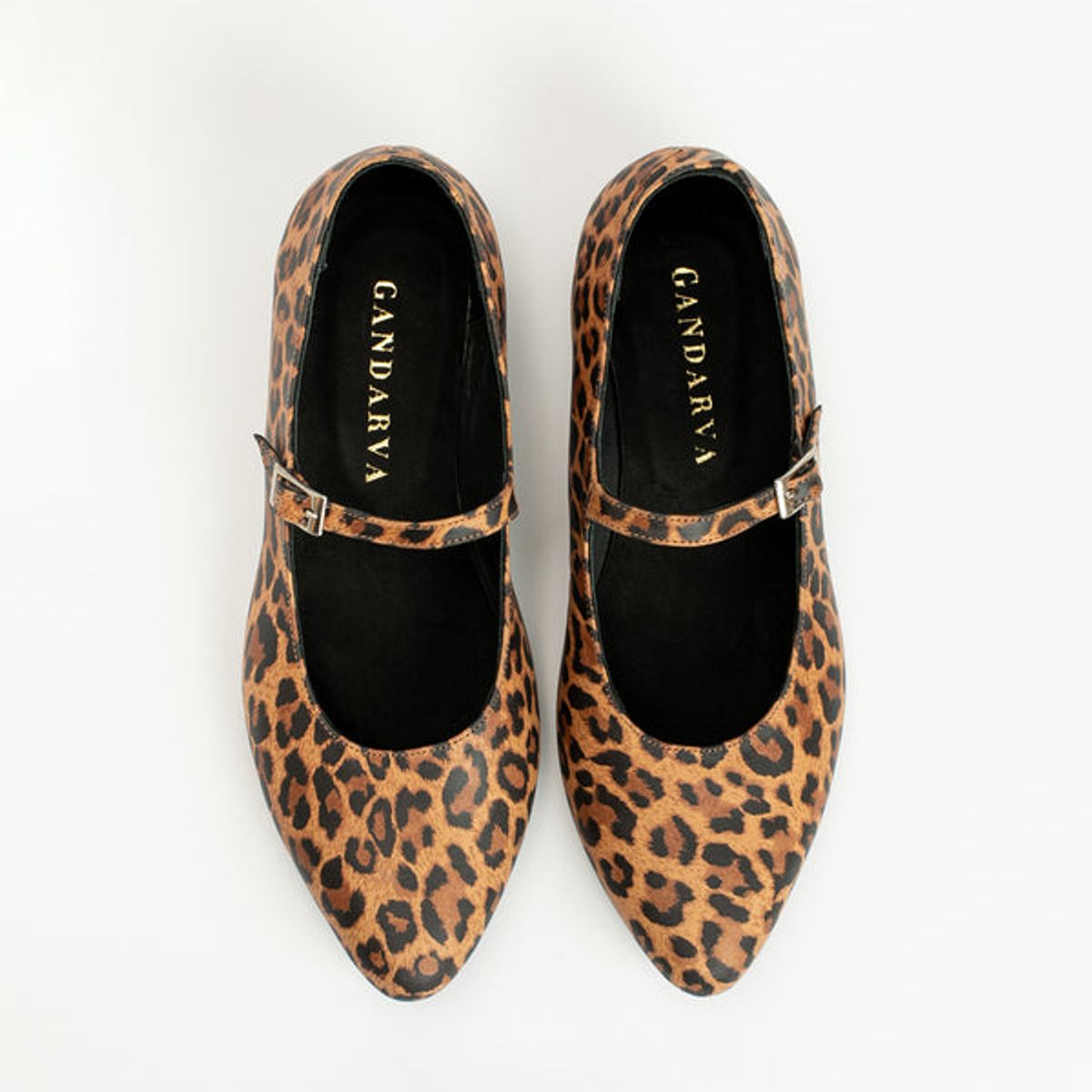 GANDARVA - Ballerina Mujer De Cuero Almudena Animal Print