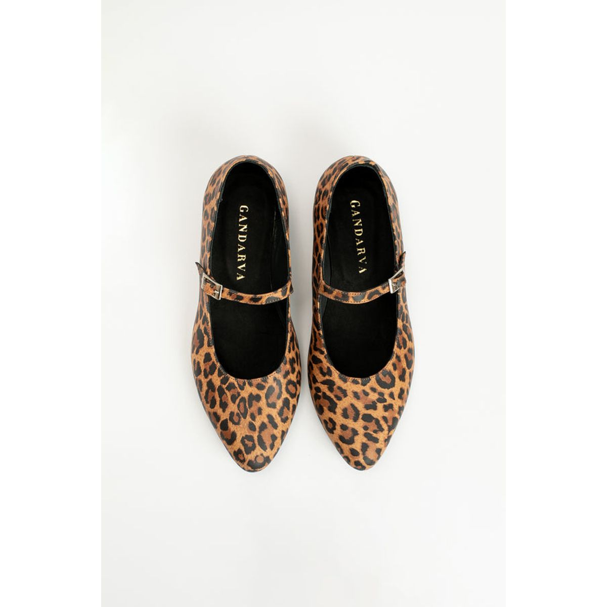 GANDARVA - Ballerina Mujer De Cuero Almudena Animal Print