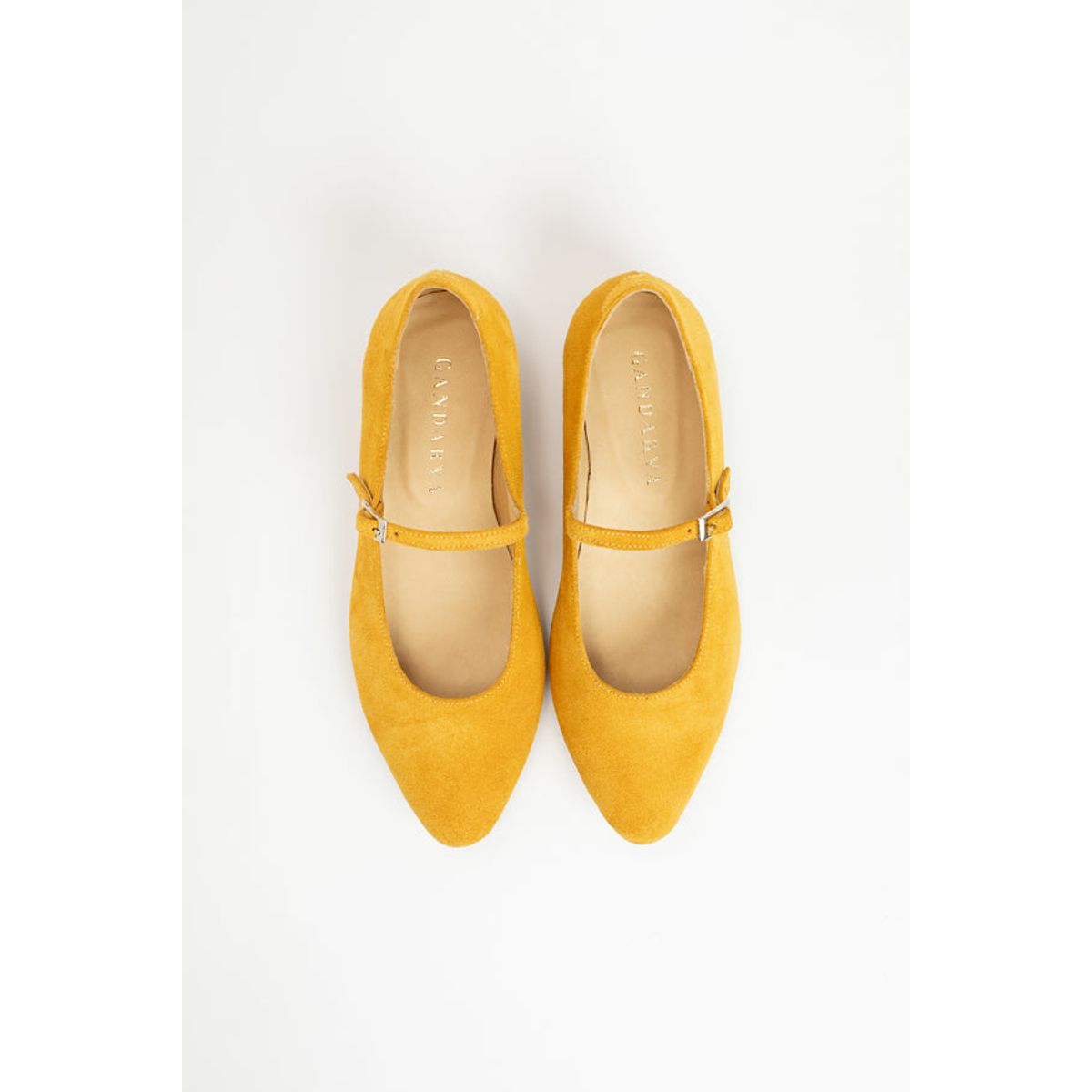 GANDARVA - Ballerina Almudena 2 cm Mostaza