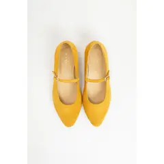 GANDARVA - Ballerina Almudena 2 cm Mostaza