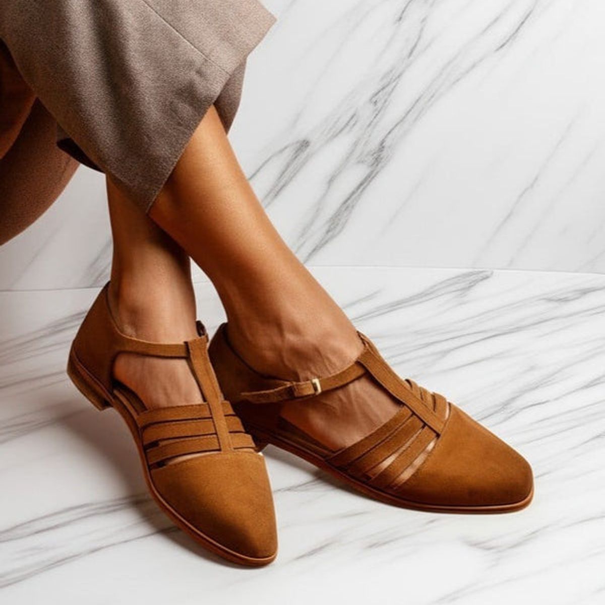 GANDARVA - Pastora Café Gamuza Plana