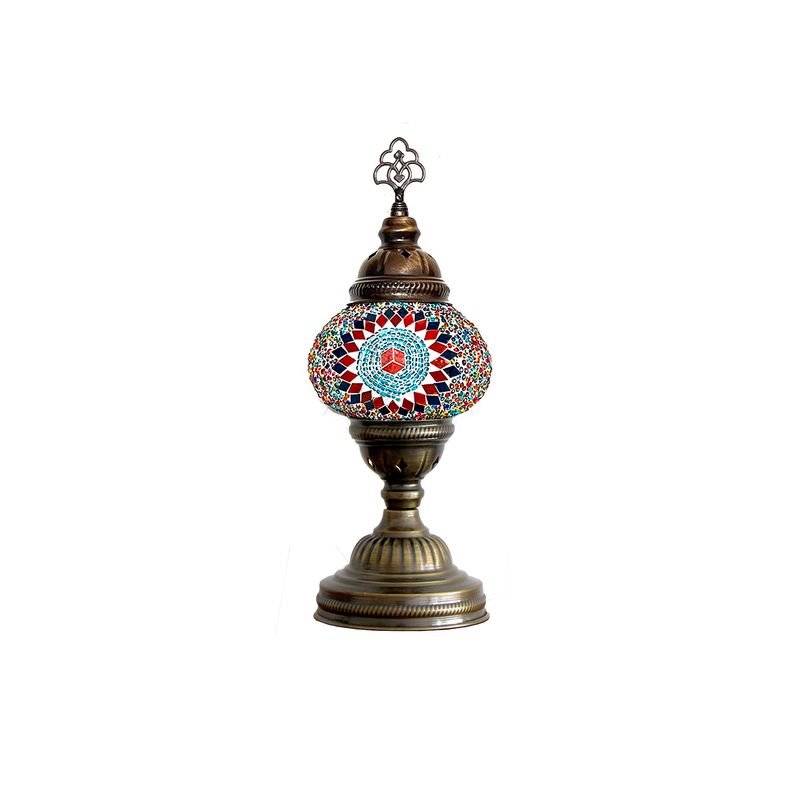 TURKUAZ - Lámpara turca de mesa S Dalga multicolor