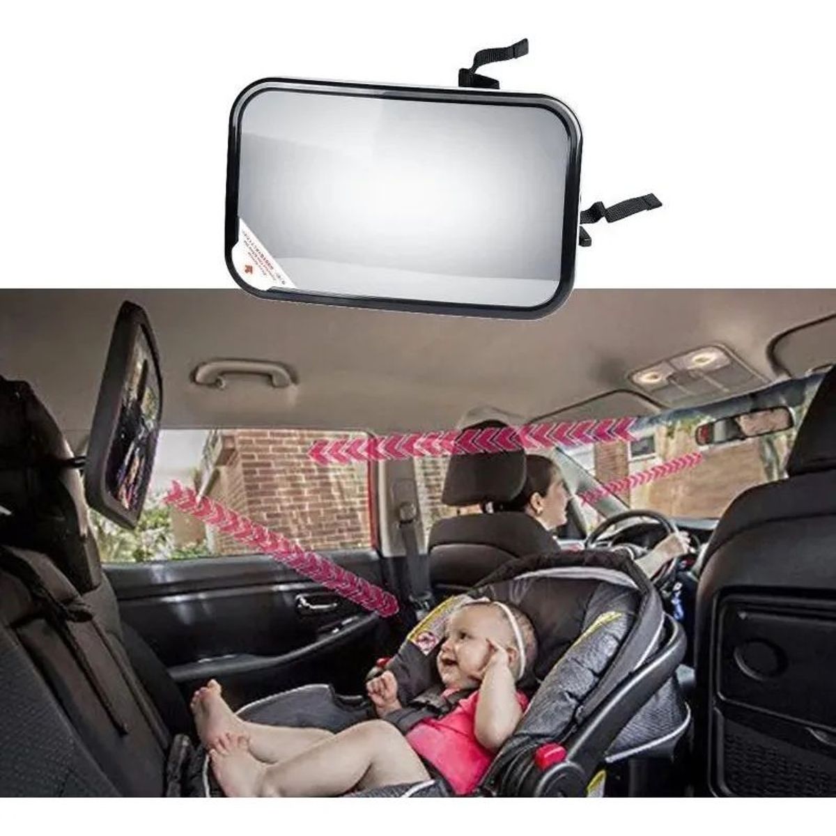 MOVI - Espejo Retrovisor Seguridad Niños Infantil Sujetable