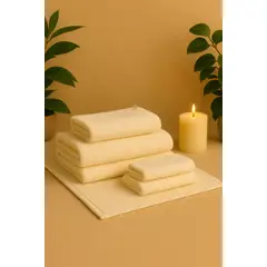 ANNGEBUT - Set Dúo Pure White Toallas & Piso