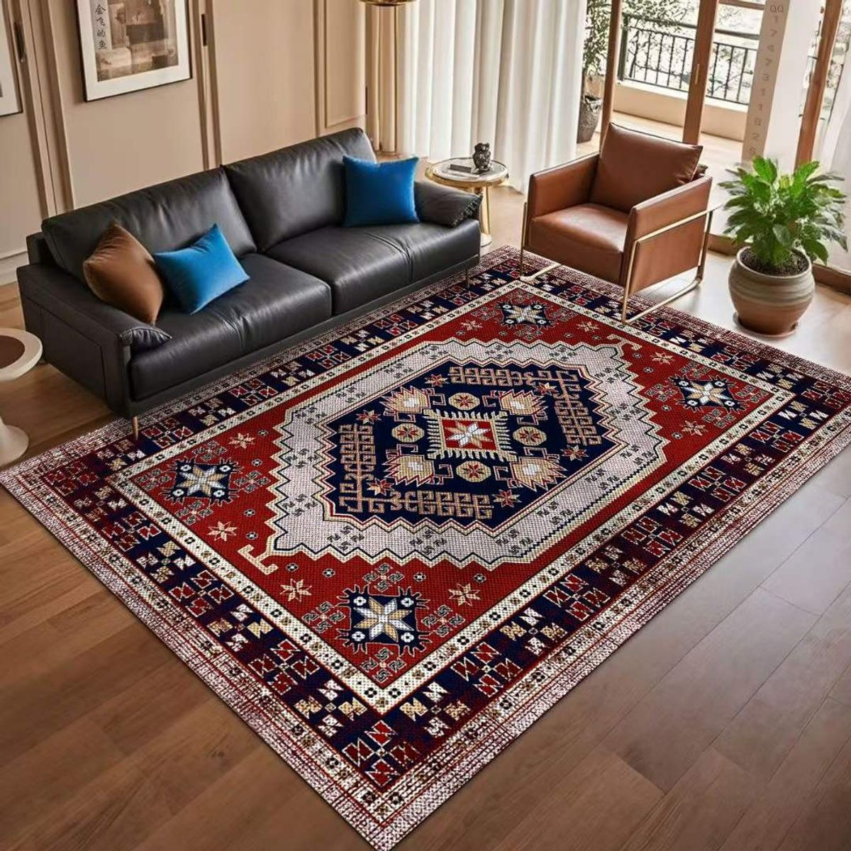 GENERICO - ALFOMBRA PARA LIVING ANTIDESLIZANTE CON DISEÑOS 3D ESPECTACULARES