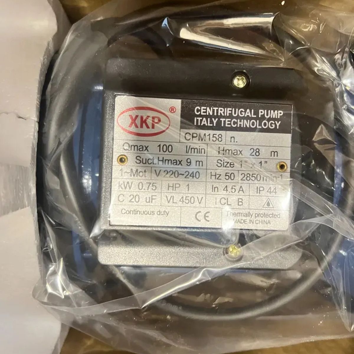 GENERICO - Bomba De Agua Centrifuga 1 Hp 1x1 - Tecnologia Italiana