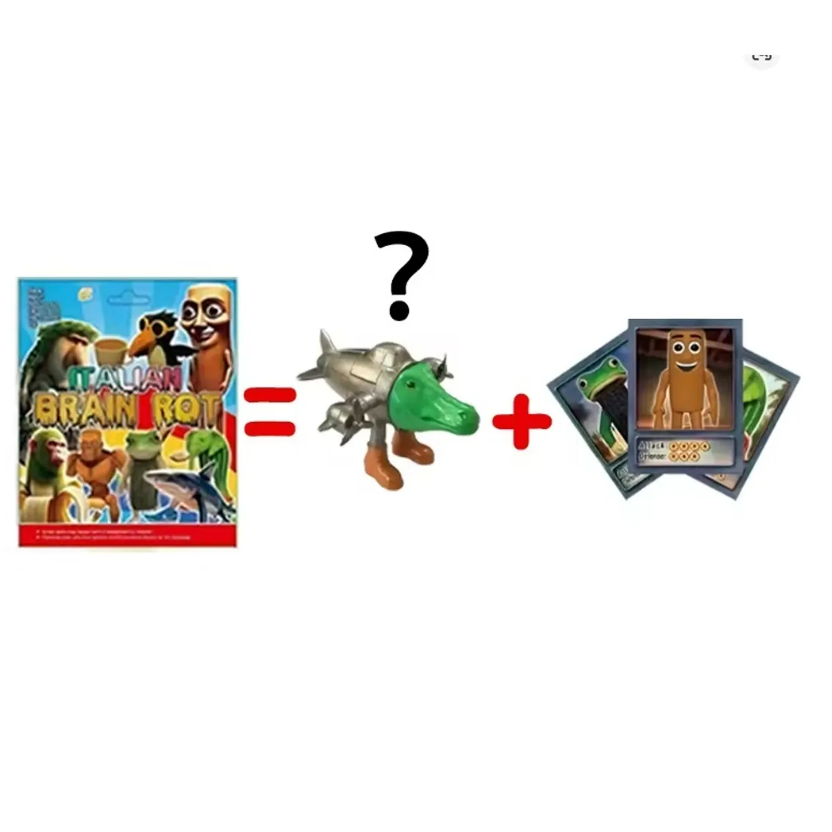 GENERICO - Tralalero Tralala Brainrot set de 2 Figuras coleccionables al azar