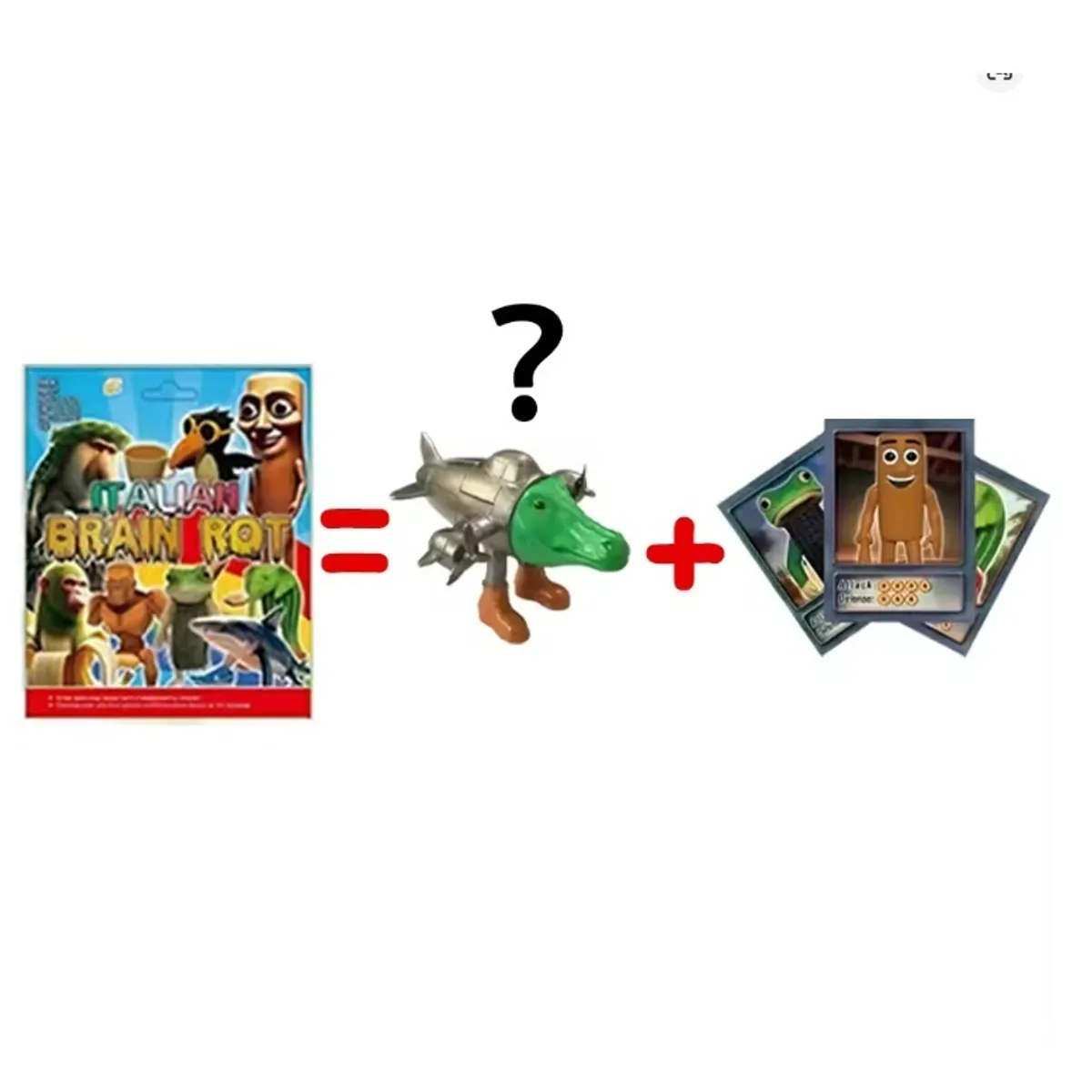 GENERICO - Tralalero Tralala Brainrot set de 2 Figuras coleccionables al azar