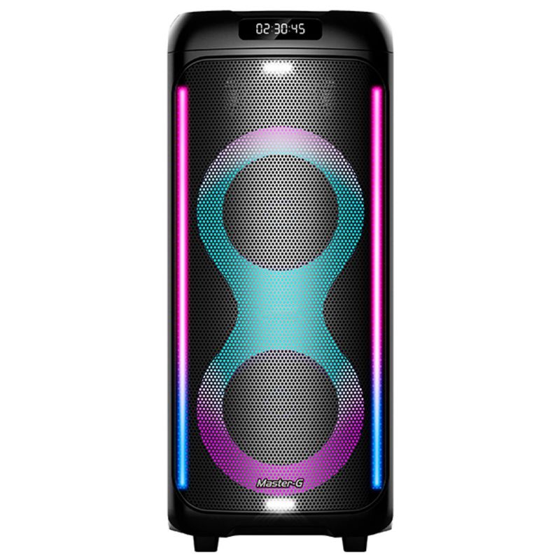 MASTER G - Parlante Bluetooth Karaoke 60W RGB Negro Atenea