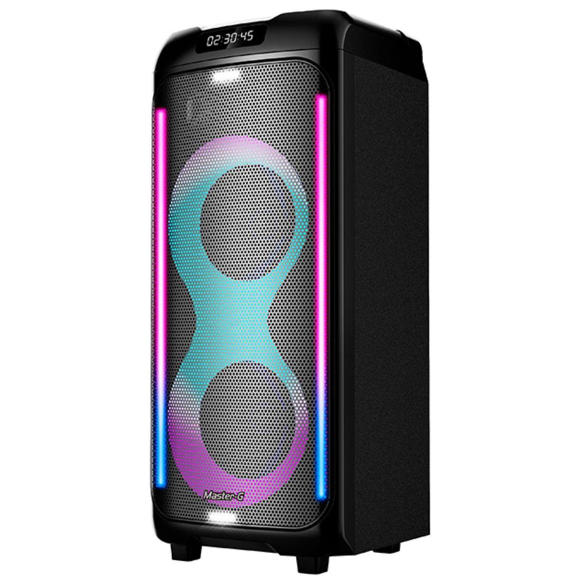 MASTER G - Parlante Bluetooth Karaoke 60W RGB Negro Atenea