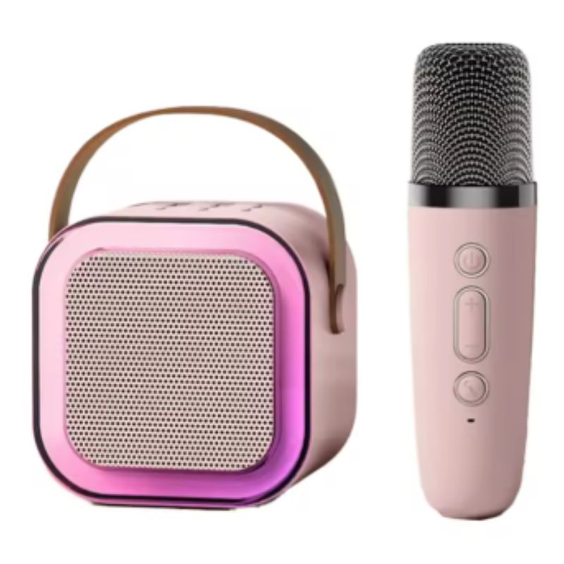 GENERICO - Micrófono Karaoke - Mini Altavoz LED