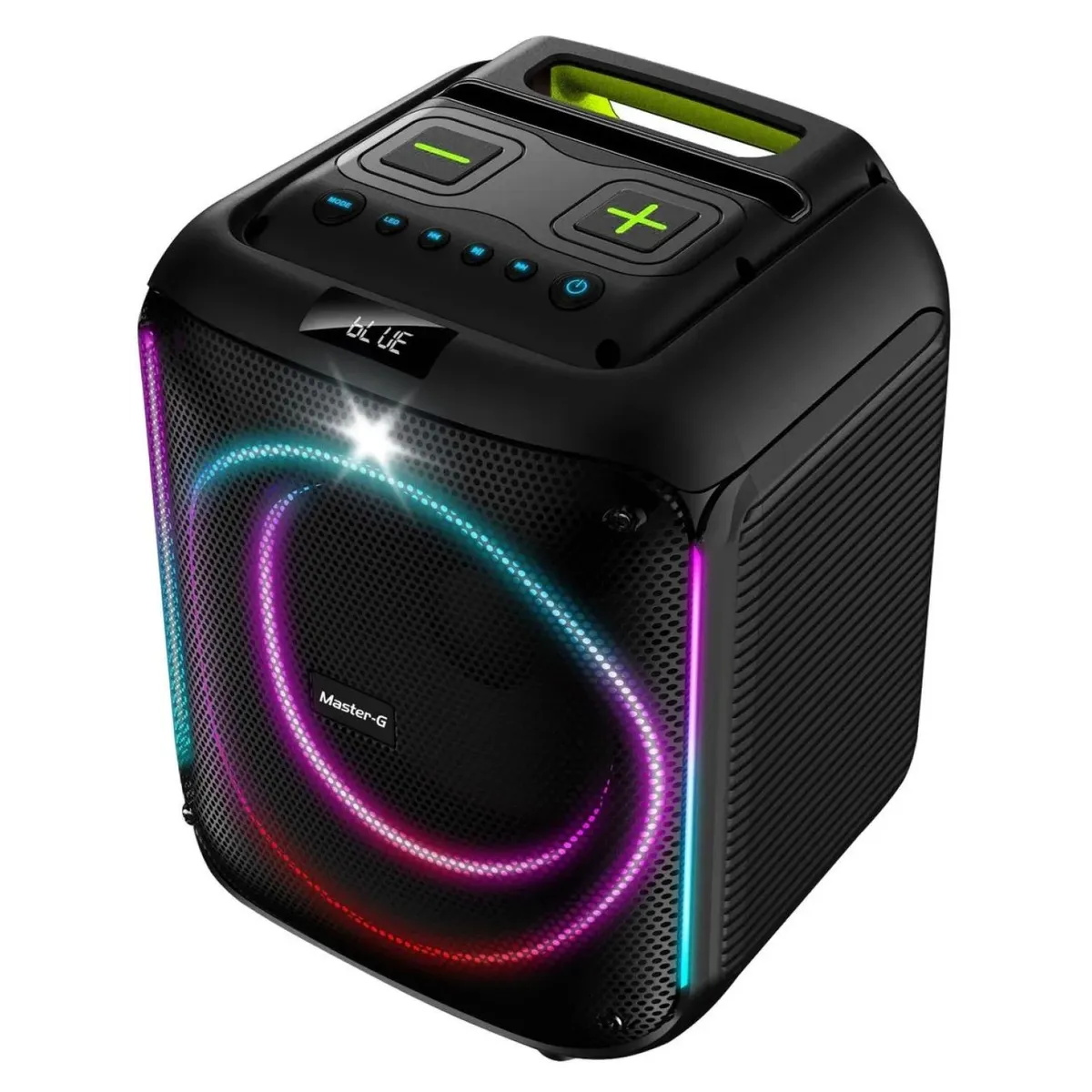 MASTER G - Parlante Bluetooth Portatil 60W LED Scratch