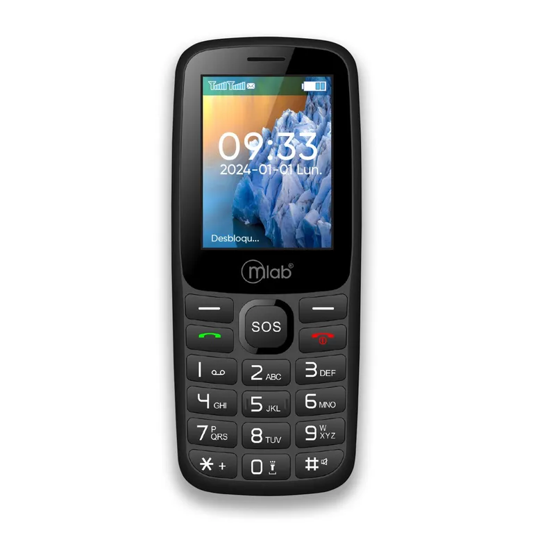 Telefono Senior 4G LTE Digitos Grandes Negro 9387