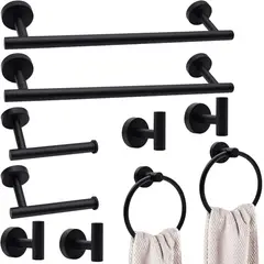 LONEASY - 10 Piezas Juego de Accesorios de Baño Ganchos para Toallas de Baño