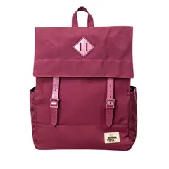 BUENAVISTA - Mochila Impermeable para Notebook 17″ Square L Burdeos