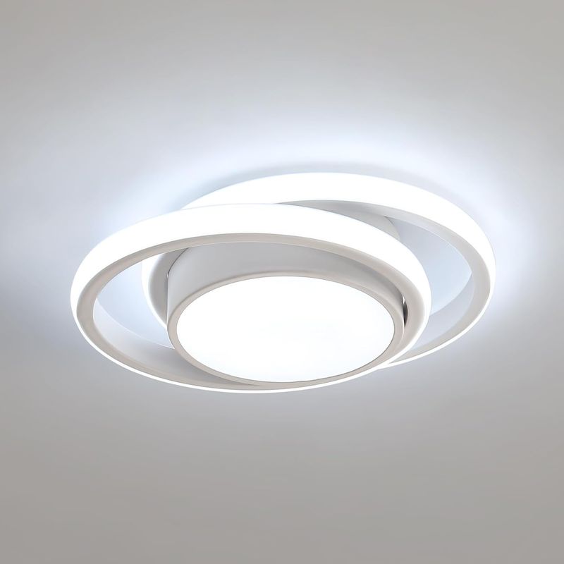 CASA NEW - Lámpara de Techo Moderna 3 Modos Blanco