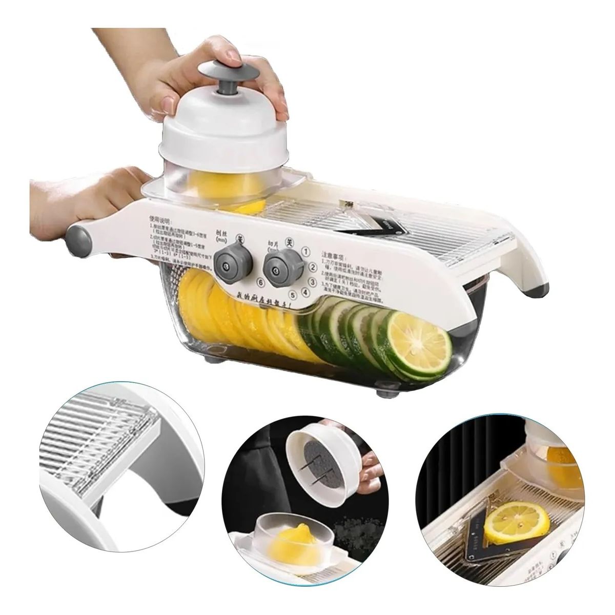 EVERSO - Rallador Picador Cortador Frutas Y Verduras Multiuso