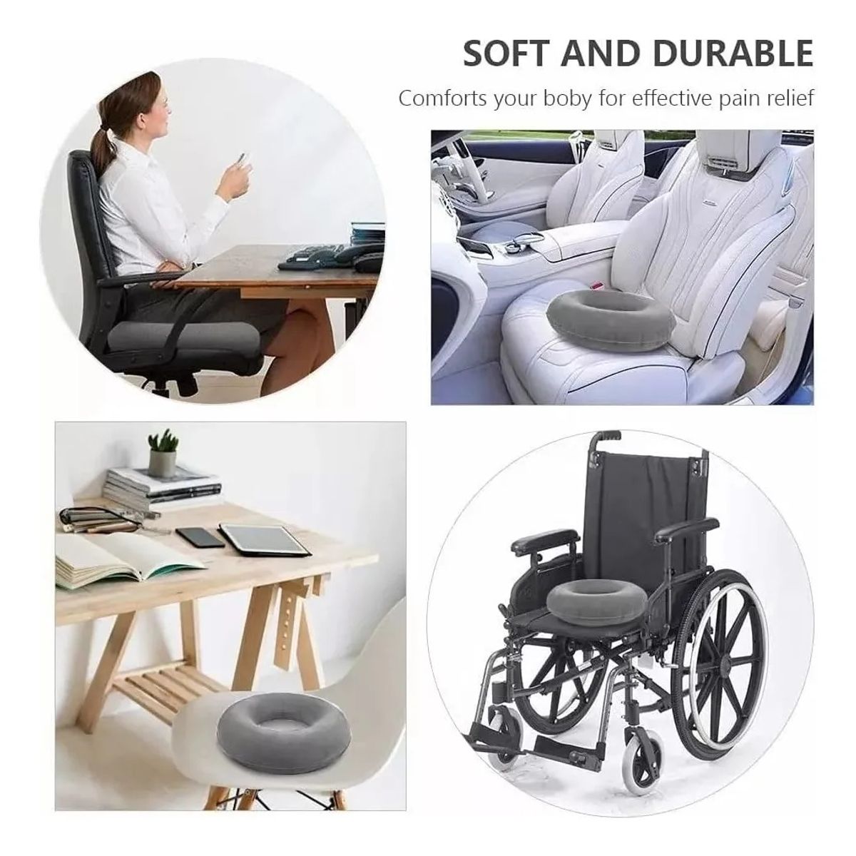 GENERICO - Asiento Cojin Dona Ortopedica Para Hemorroides