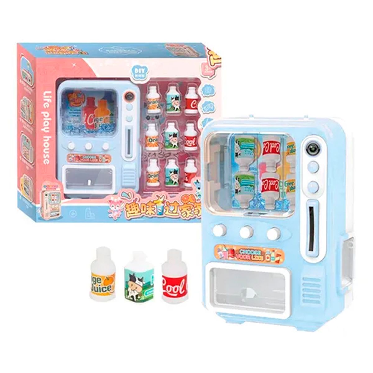 OFERTABKN - Mini Maquina Expendedora  Juguete Estimulacion Celeste