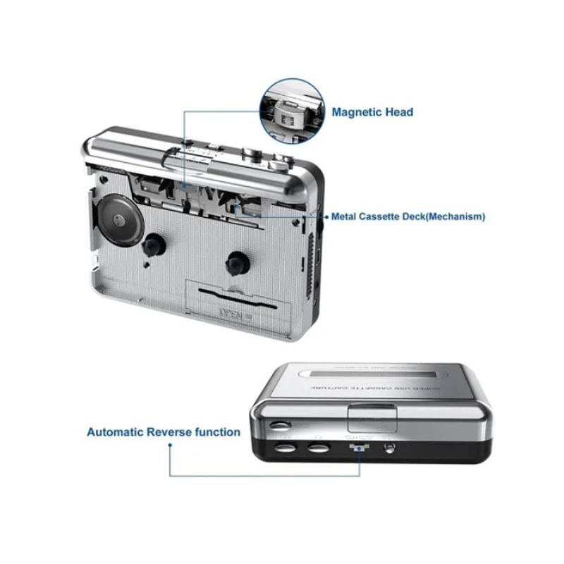 OFERTABKN - Usb Cassette Player Cinta Portátil Convertir Cinta De Reprod