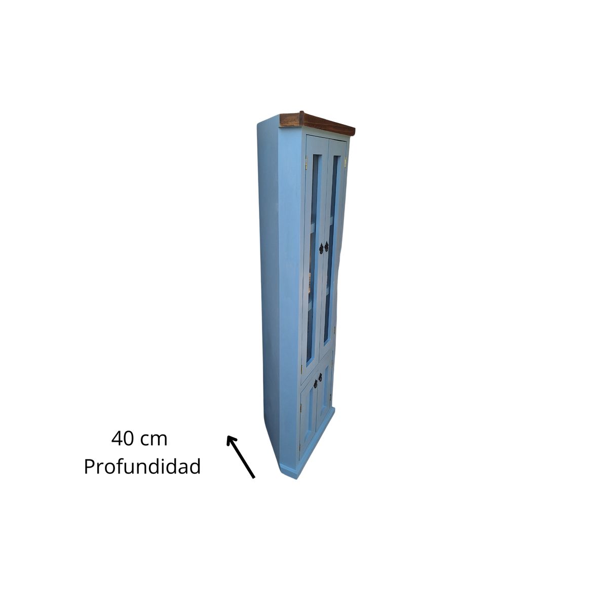 CASAHOGGAR - Esquinero Rustico Bolonia Bicolor Celeste…