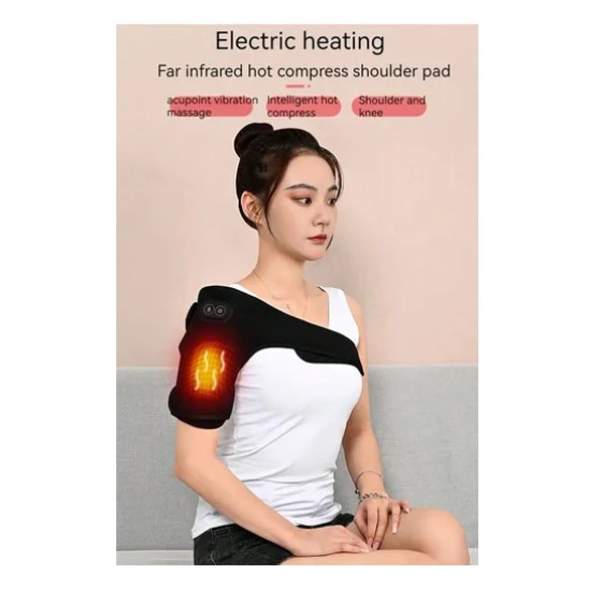 OFERTABKN - Hombrera Soporte De Hombro Calefacción Compresión Vibrador