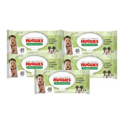 HUGGIES - Pack X5 Toallitas Húmedas Limpieza Efectiva