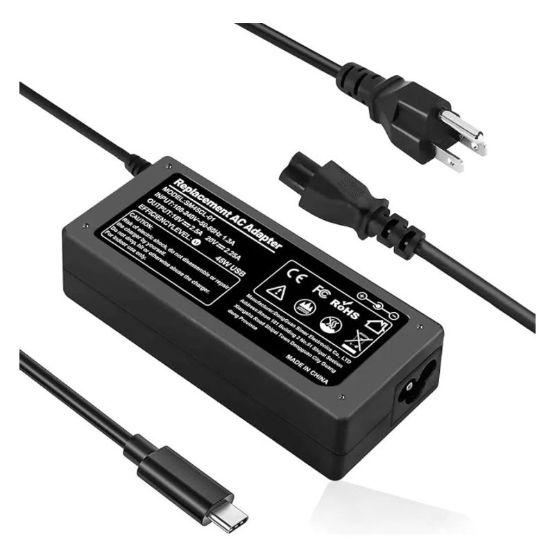 GENERICO - Cargador Para Notebook Lenovo 20v 225a 45w Usb Tipo C