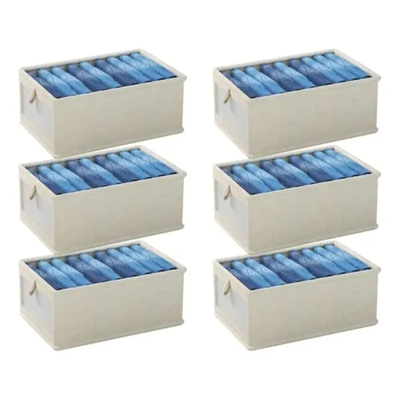 EVERSO - Pack 6 Organizador De Jeans Caja Organizador Closet Interior
