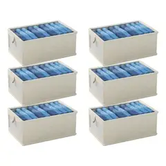 EVERSO - Pack 6 Organizador De Jeans Caja Organizador Closet Interior