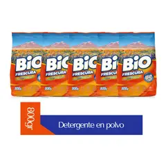 BIOFRESCURA - X5 Detergente Bio Frescura En Polvo Desierto Florido 800g